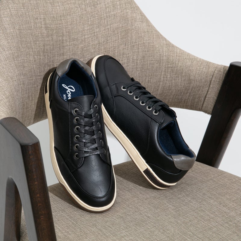 Jousen Men's Casual Shoes Memory Foam Casual Sneakers for Men (A81Q02 Black 9.5) - Image 3